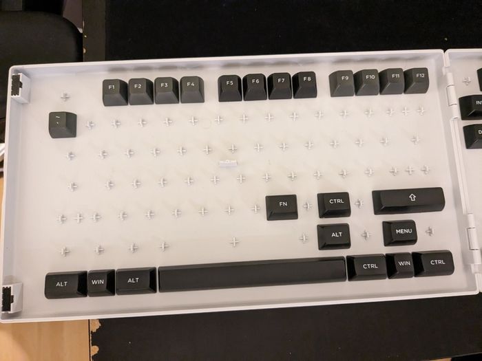 Akko Black and Silver ASA Profile PBT Keycaps set