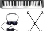 Yamaha PSR E273 Portable Keyboard with accessories, Black. Like NEW, never played.