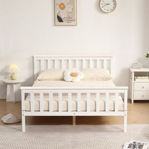 Solid Wood Bed Frame Double