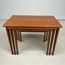 Exquisite Set of Mid Century Danish Nesting Tables by Kai Kristensen Image 7