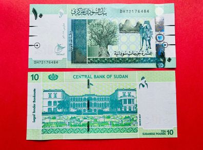 NORTH  Sudan  10 Pounds  2017  Pick  73c ( Uncirculated )