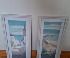 Olivia Allen 2 seascape pictures 63cm x 28cm
