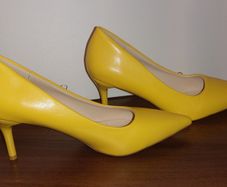 High heal  shoes- Yellow
