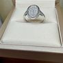 Diamond Oval Cluster Ring Image 9