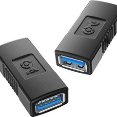Cable Matters 2-Pack USB 3.0 Coupler, USB Female to Female Adapter - NEW