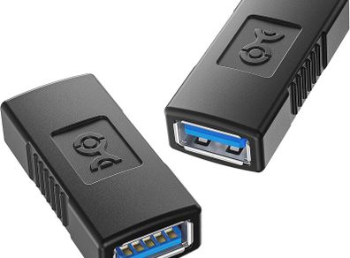 Cable Matters 2-Pack USB 3.0 Coupler, USB Female to Female Adapter - NEW