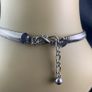 Mid Century Silver Tone Statement Necklace Image 6