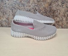 womens SKECHERS GO WALK Slip in trainers runners beige Size UK 4 EU 37