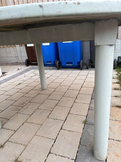 Large round garden table