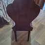 Antique Antique Carved Wooden Hall Chair Dark Mahogany, Image 4