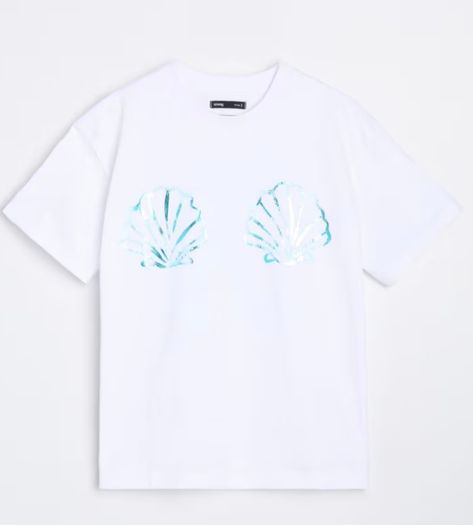 white t shirt with print