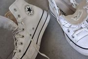 white leather converse