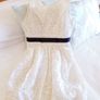 Off White Mini Dress - Size 6-8 Image 10