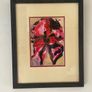 Large Contemporary Framed Abstract Floral Painting Statement Wall Art Image 10