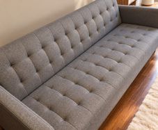 3-Seater Fabric Sofa Grey