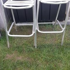 2 Aluminium Stools