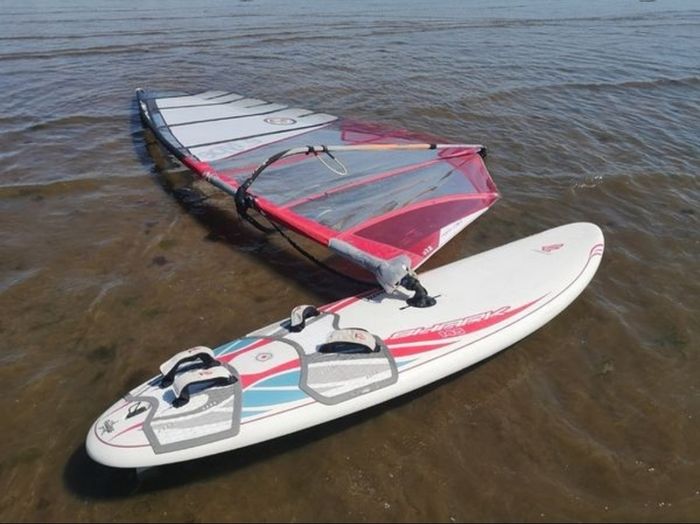 windsurfing kit fanatic shark 145 for beginners