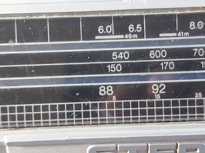 Vintage SHARP Stereo Radio Cassette Recorder, Model GF-4343E(S), Radio works great, Tape Deck does not play tapes. Excellent Volume