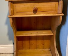 wood bedside locker