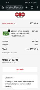 Lg  4k 43' Led  Tv