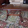 Solid mahogany/glass top coffee table Image 4