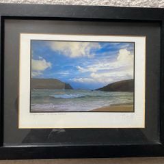 Framed and signed and embossed Original art print  of Clogher Head on the Dingle Penisuala in County Kerry Ireland