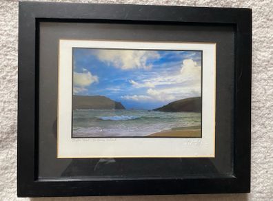 Framed and signed and embossed Original art print  of Clogher Head on the Dingle Penisuala in County Kerry Ireland