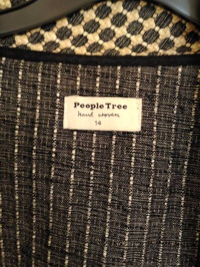 People Tree hand woven coat