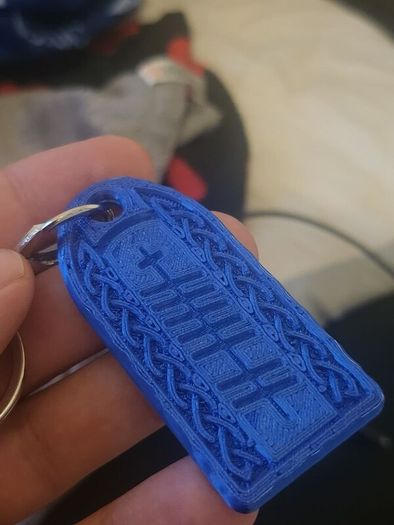 Personalised Irish Ogham Keyring Custom Name Gift