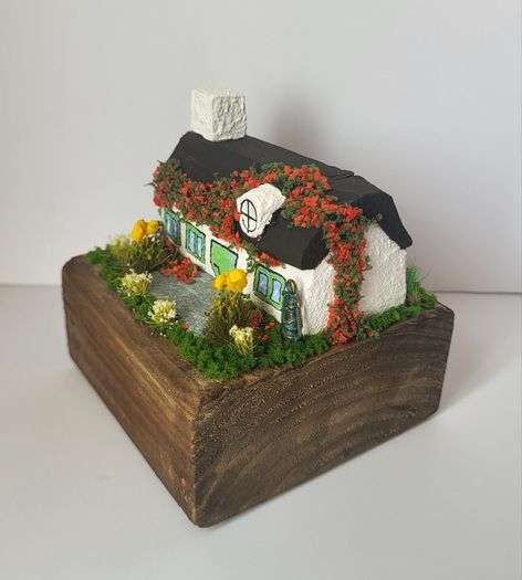 Handcrafted tiny wooden cottage