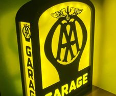 Vintage Style 4 Sided AA Garage lamp
