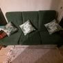 Vintage Solid Oak Couch Image 3