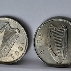 6d coins 1968+69 High grade coins