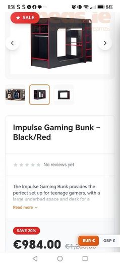 Gaming bed