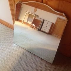 Mirror on timber backing