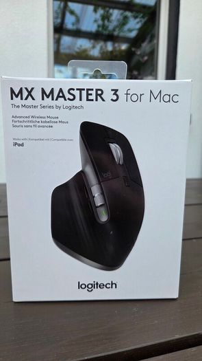 Logitech MX Master 3 for Mac, Wireless Mouse - Black - with Box