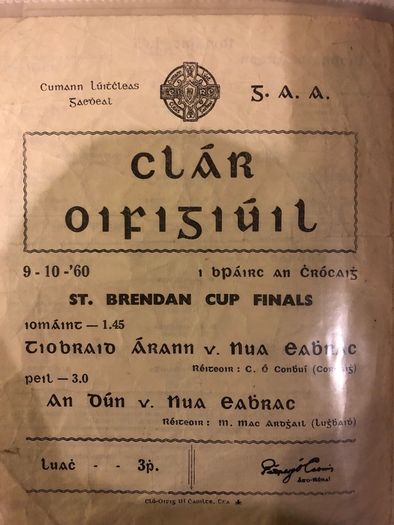 GAA players please, GAA tickets, programmes wanted