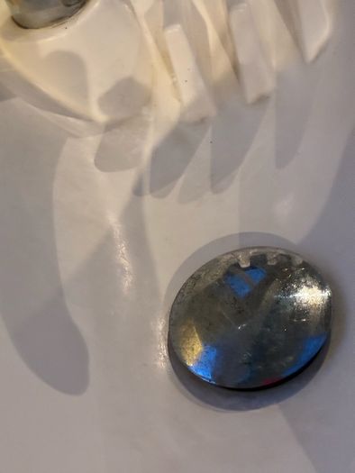 Small used bathroom sink