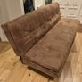Brown clic-clac sofa bed Image 2