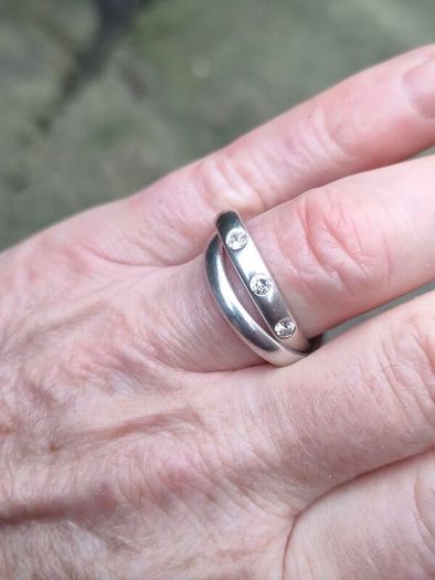 Interlocking Sheffield Sterling Silver Rings