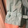 Vintage Burberry turquoise/aquamarine light trench coat uk 10 Image 2