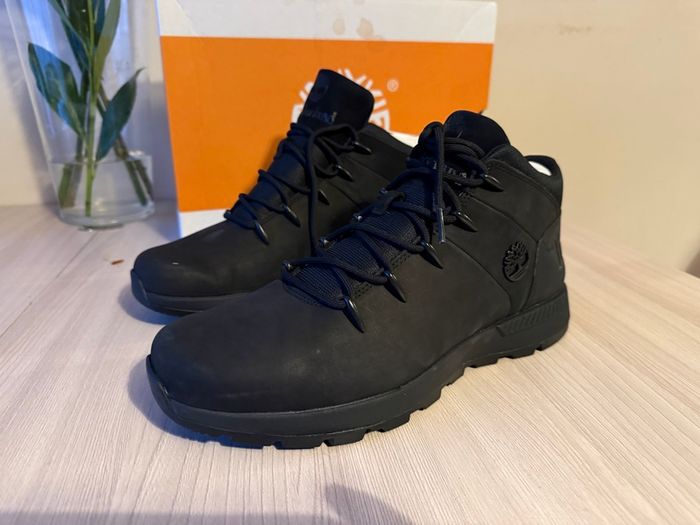 Timberland Sprint Trekker Mid Lace Sneaker (Jet Black) UK10