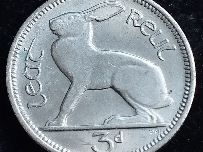 Ireland - 1967 - 3 Pence - Hare - AU - KM.12a - [#2049]