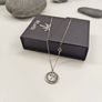 Engravable Necklace Silver Indian Sun A Symbol of Light and Strength Image 4