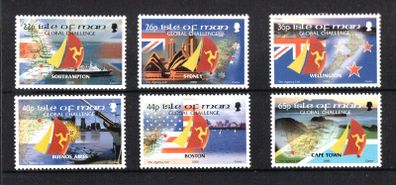 2000 Isle of Man Global Challenge The World Yacht Race Commemorative Stamps Mint Never Hinged