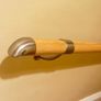 3.6m Solid Oak Staircase Handrail Brushed Metal Fittings Image 4