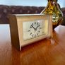 Vintage Working Post Modern Staiger Chrometron Gilt Metal Quartz 1970s Image 7