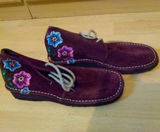 Brown leather women's design boots 4/37