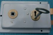 Double Handed Flanged Rim Door Lock 6" x 4"
