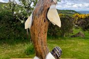Wooden Dolphin Sculpture 50 cm in height